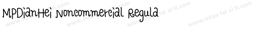 MPDianHei Noncommercial Regular字体转换